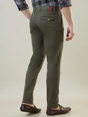 Olive Green Louis Slim Tapered Chinos TIM PARIS