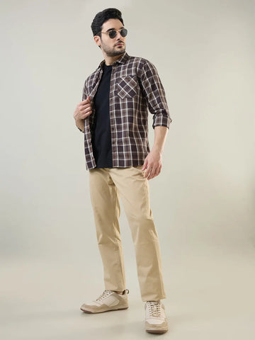 Lt Camel Relaxed Fit Chinos Tim Paris