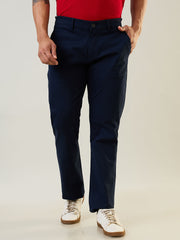 Navy Blue Relaxed Fit Chinos