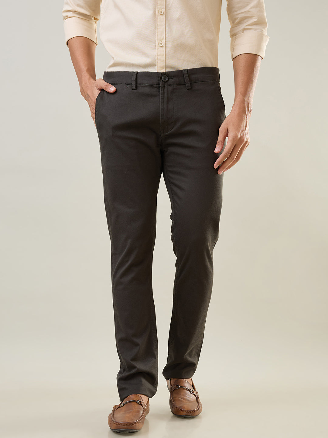 Dark Green Slim Fit Chinos
