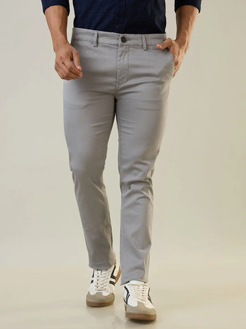 Lt Grey Slim Fit Chinos Tim Paris