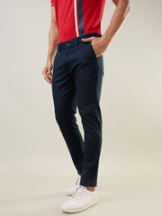 Navy Blue Slim Fit Chinos