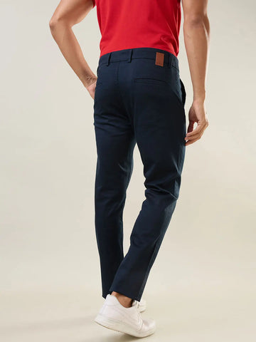 Navy Blue Slim Fit Chinos Tim Paris