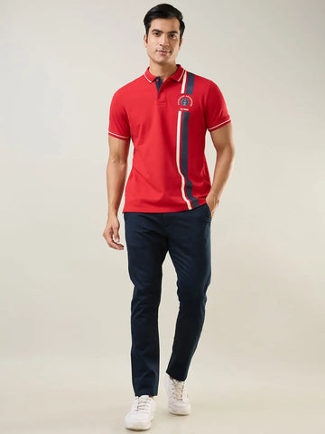Navy Blue Slim Fit Chinos Tim Paris