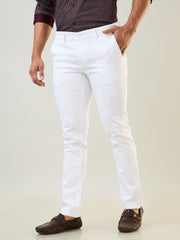 White Slim Fit Chinos