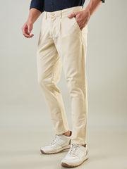 Cream Regular Fit Chinos