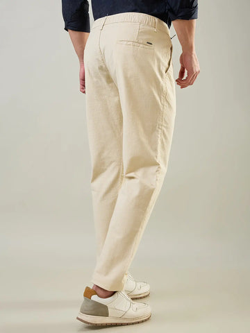 Cream Regular Fit Chinos Tim Paris