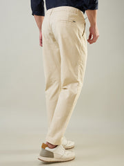 Cream Regular Fit Chinos