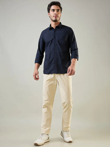Cream Regular Fit Chinos Tim Paris