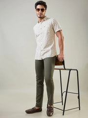 Olive Green LOUIS SLIM TAPERED Chinos TIM PARIS