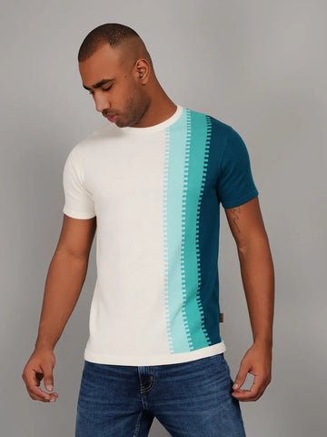 Green Flat Knit T-Shirt Tim Paris