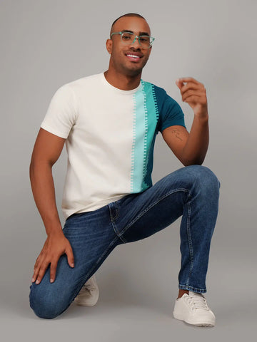 Green Flat Knit T-Shirt Tim Paris