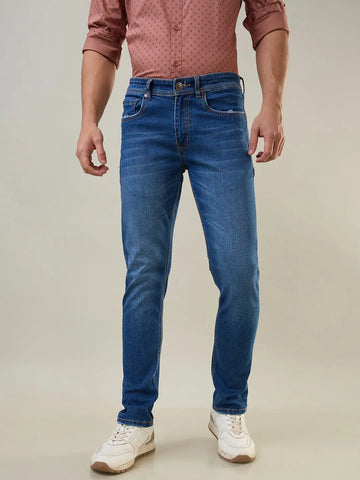 Medium Indigo FERDINAND SLIM TAPERED Jeans TIM PARIS