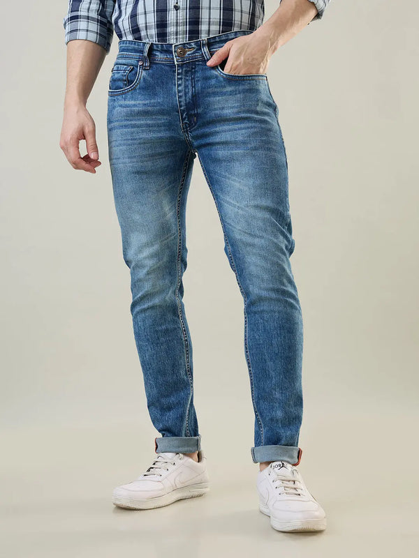 Dark Indigo Hugo Skinny Fit Jeans TIM PARIS