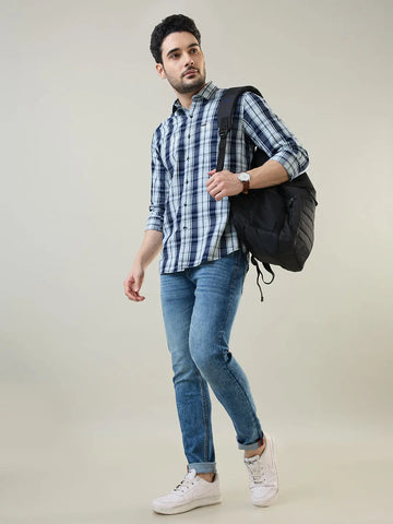 Dark Indigo Hugo Skinny Fit Jeans TIM PARIS