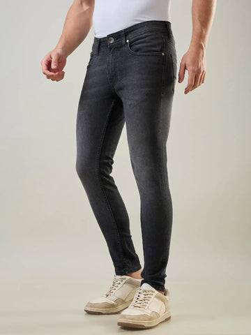Carbon Black Kane Skinny Ankle Jeans Tim Paris