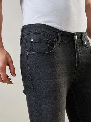 Carbon Black Kane Skinny Ankle Jeans Tim Paris