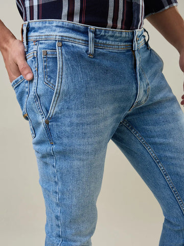 Light Indigo FERDINAND SLIM TAPERED Jeans TIM PARIS