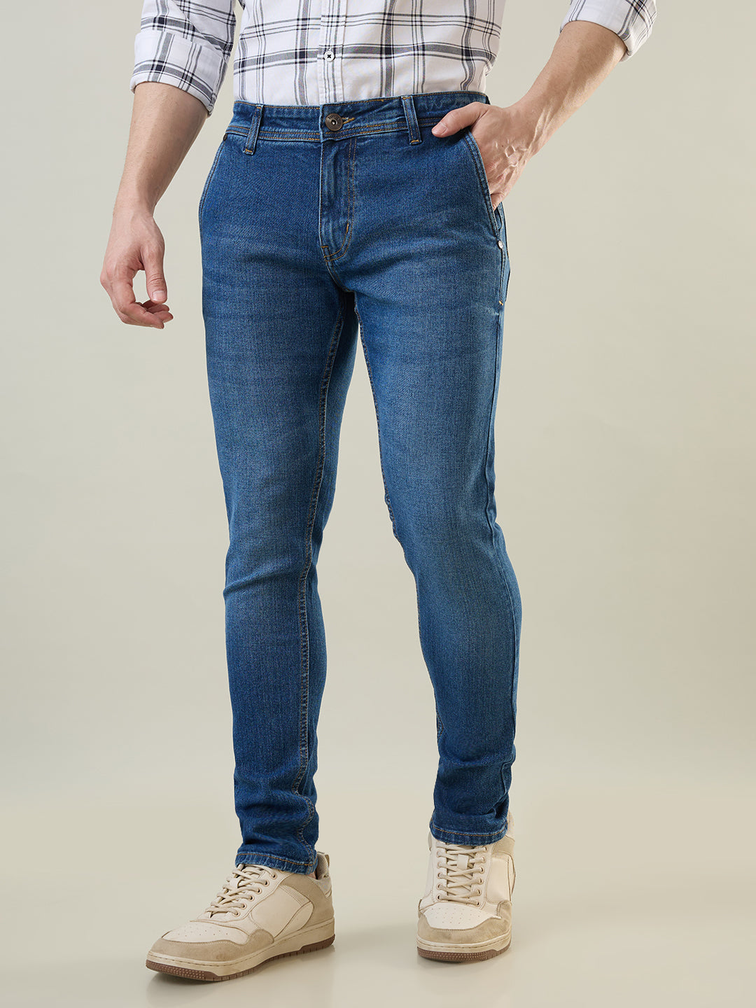 Medium Indigo Ferdinand Slim Tapered Jeans