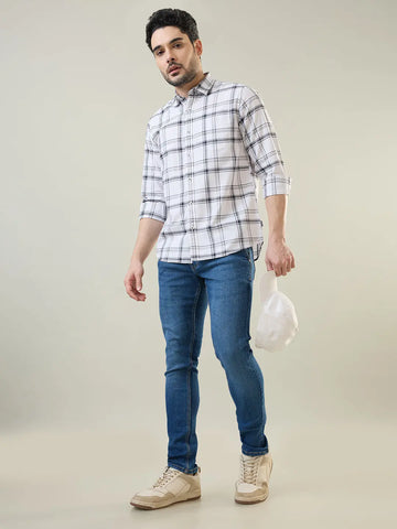 Medium Indigo Ferdinand Slim Tapered Jeans TIM PARIS