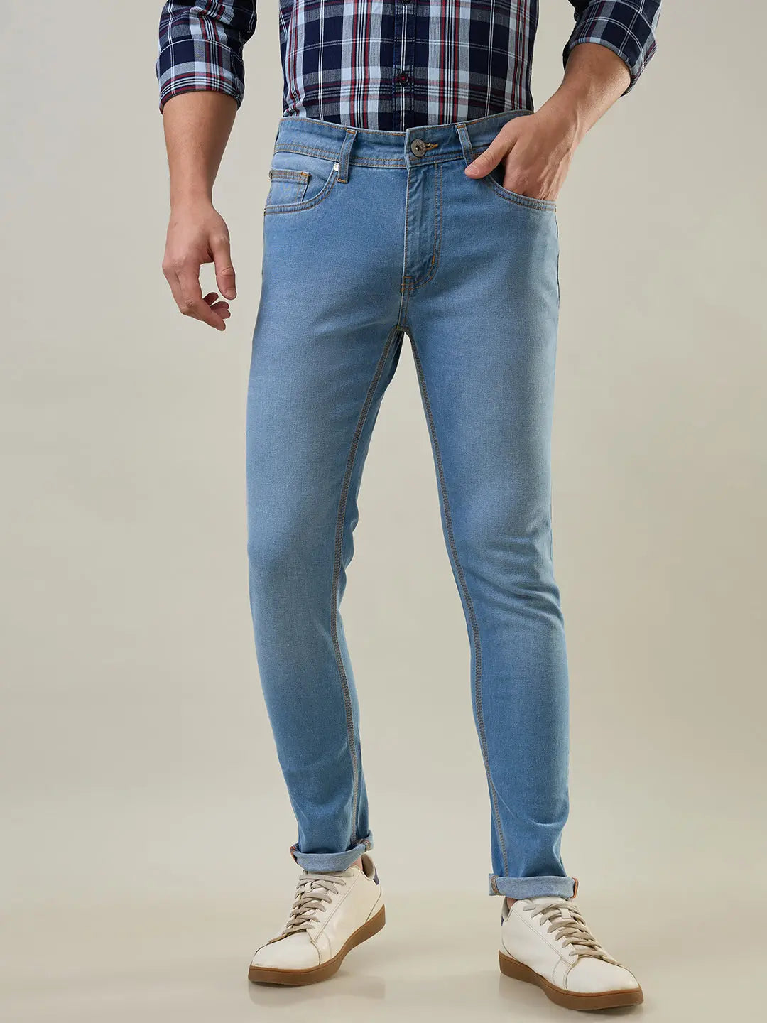 Light Indigo Hugo Skinny Jeans TIM PARIS