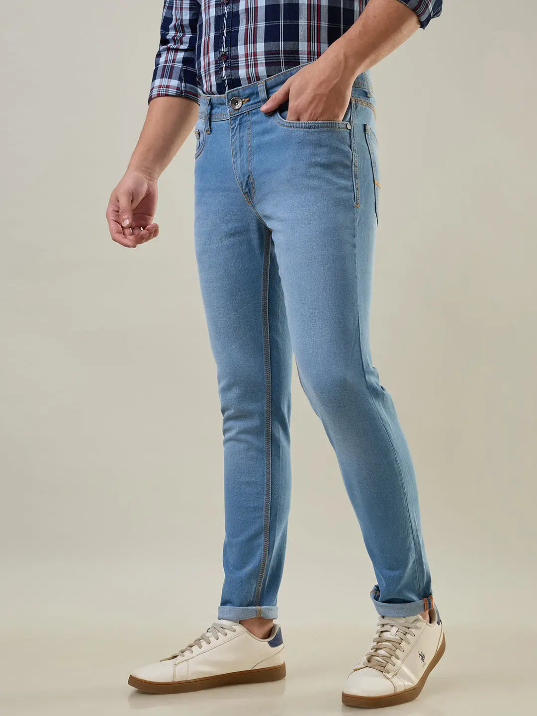 Light Indigo Hugo Skinny Jeans TIM PARIS