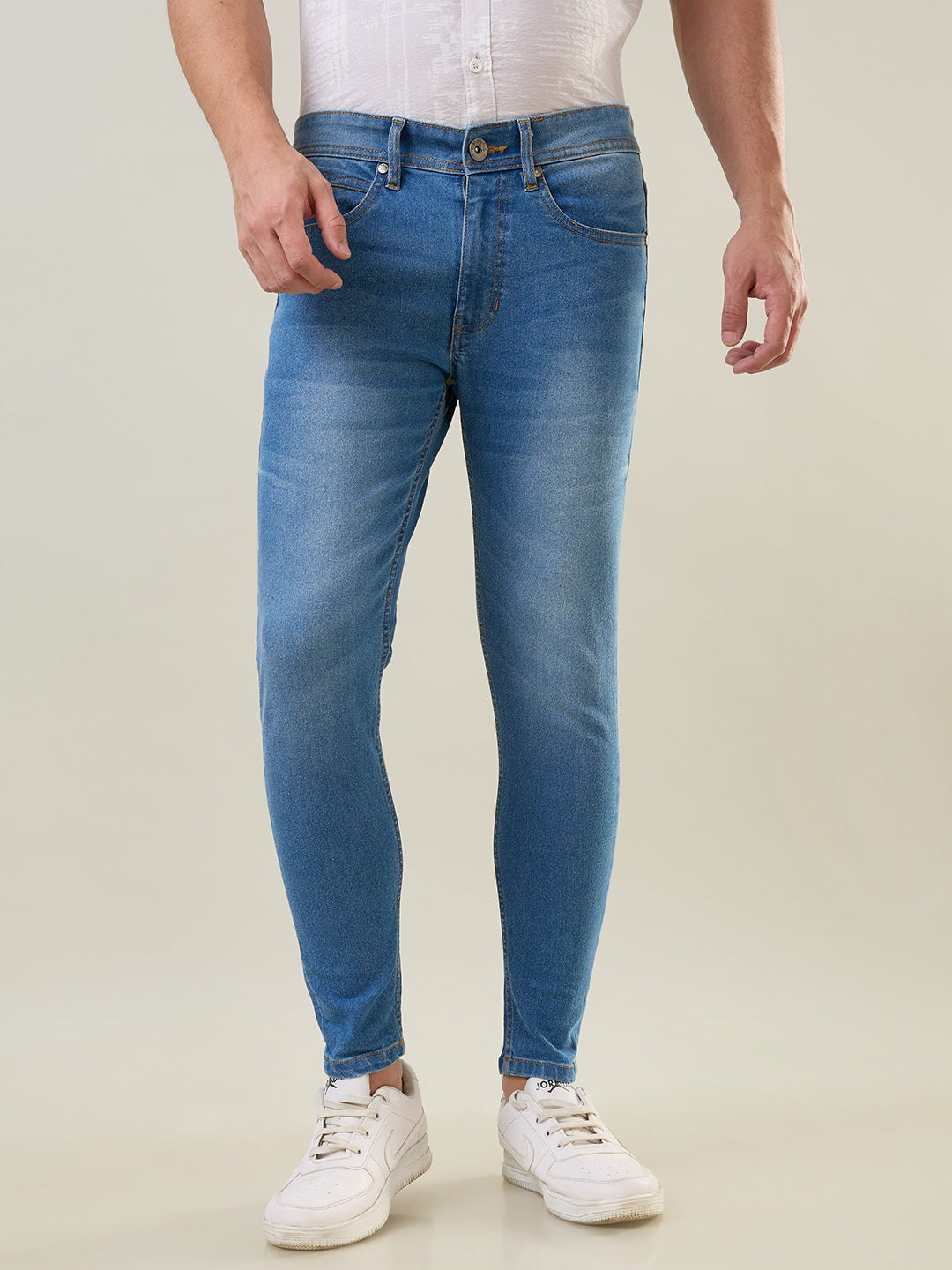 Light Indigo Kane Skinny Ankle Fit Jeans