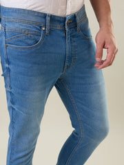 Light Indigo Kane Skinny Ankle Fit Jeans