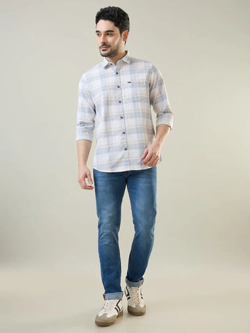 Medium Indigo Ferdinand Slim Tapered Jeans TIM PARIS