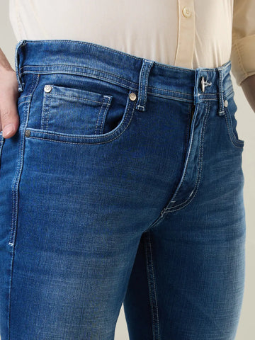 Medium Indigo Ferdinand Slim Tapered Jeans TIM PARIS