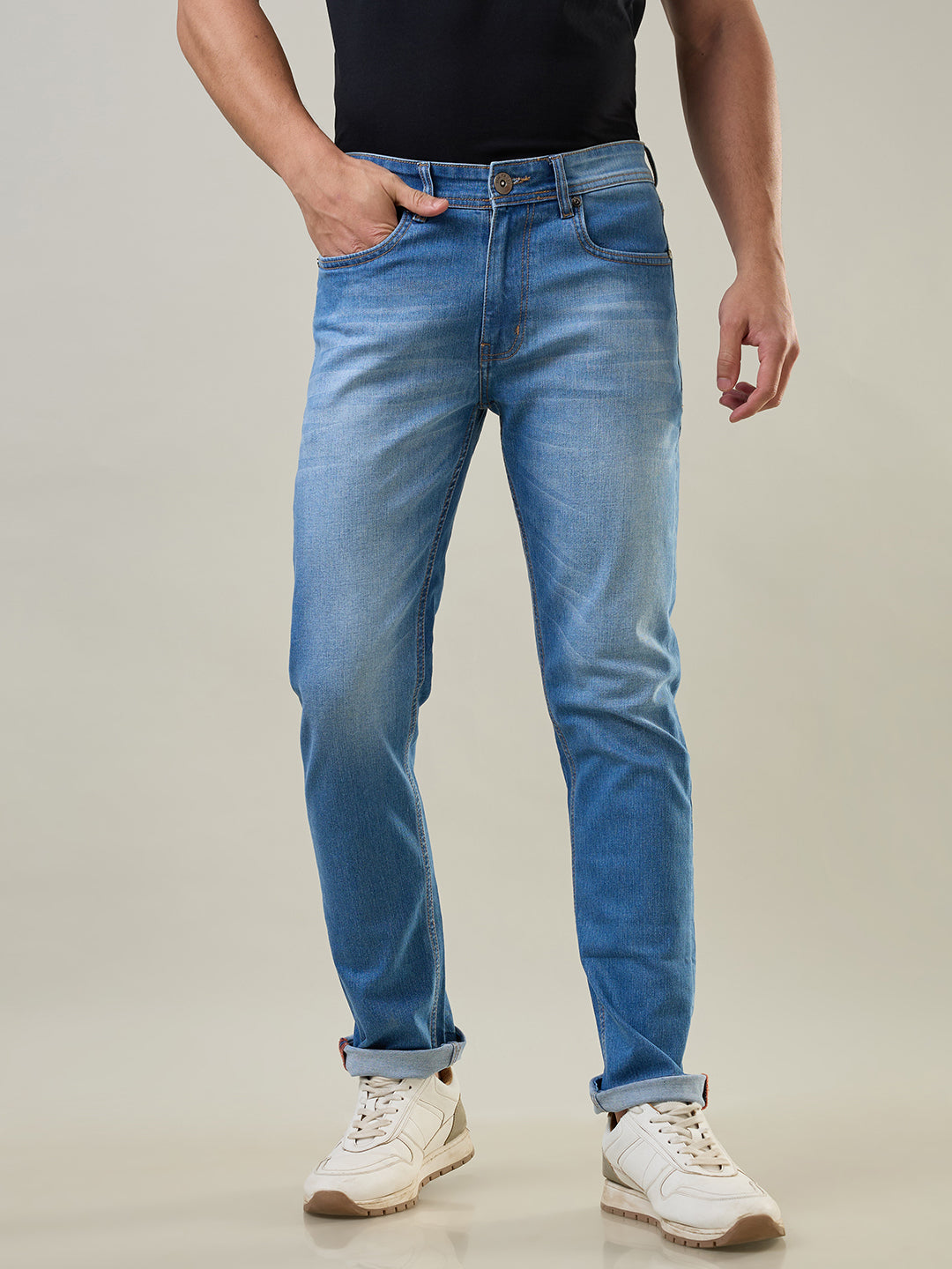 Medium Indigo Ferdinand Slim Tapered Jeans