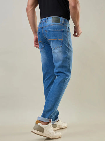 Medium Indigo Ferdinand Slim Tapered Jeans TIM PARIS