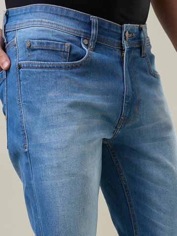 Medium Indigo Ferdinand Slim Tapered Jeans TIM PARIS
