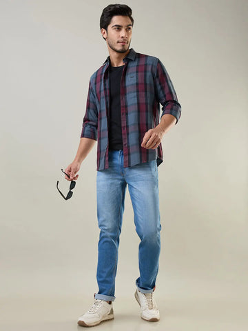 Medium Indigo Ferdinand Slim Tapered Jeans TIM PARIS