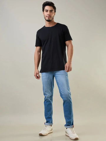 Medium Indigo Ferdinand Slim Tapered Jeans TIM PARIS