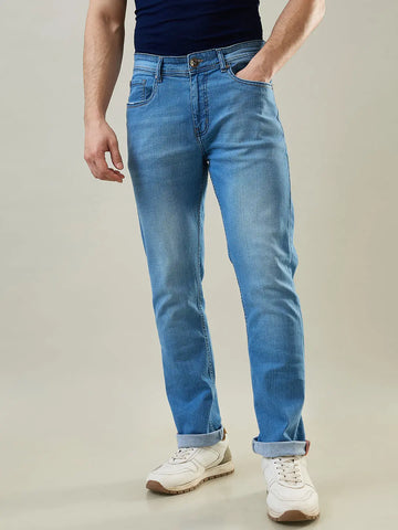 Light Indigo Parker Slim Straight Jeans TIM PARIS