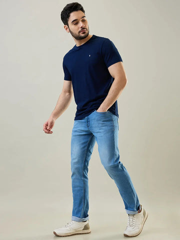 Light Indigo Parker Slim Straight Jeans TIM PARIS