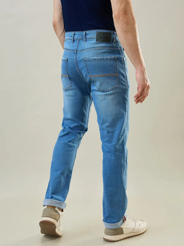 Light Indigo Parker Slim Straight Jeans TIM PARIS