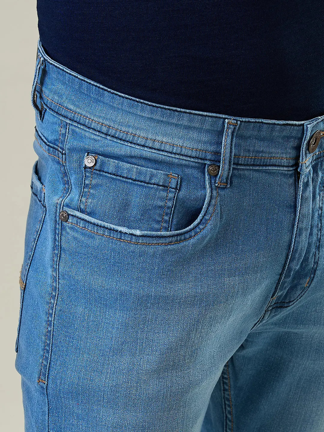 Light Indigo Parker Slim Straight Jeans TIM PARIS