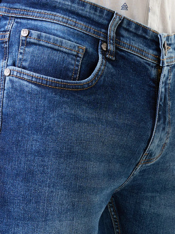 Medium Cloud Parker Slim Straight Jeans TIM PARIS