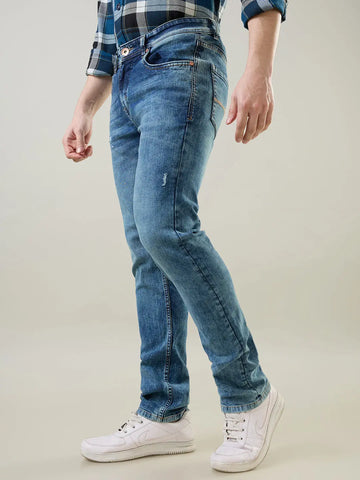 Medium Tint Parker Slim Straight Jeans TIM PARIS