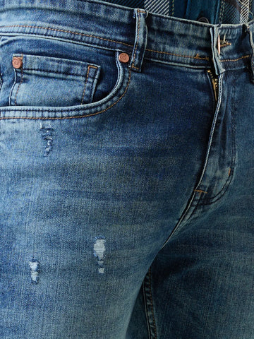 Medium Tint Parker Slim Straight Jeans TIM PARIS