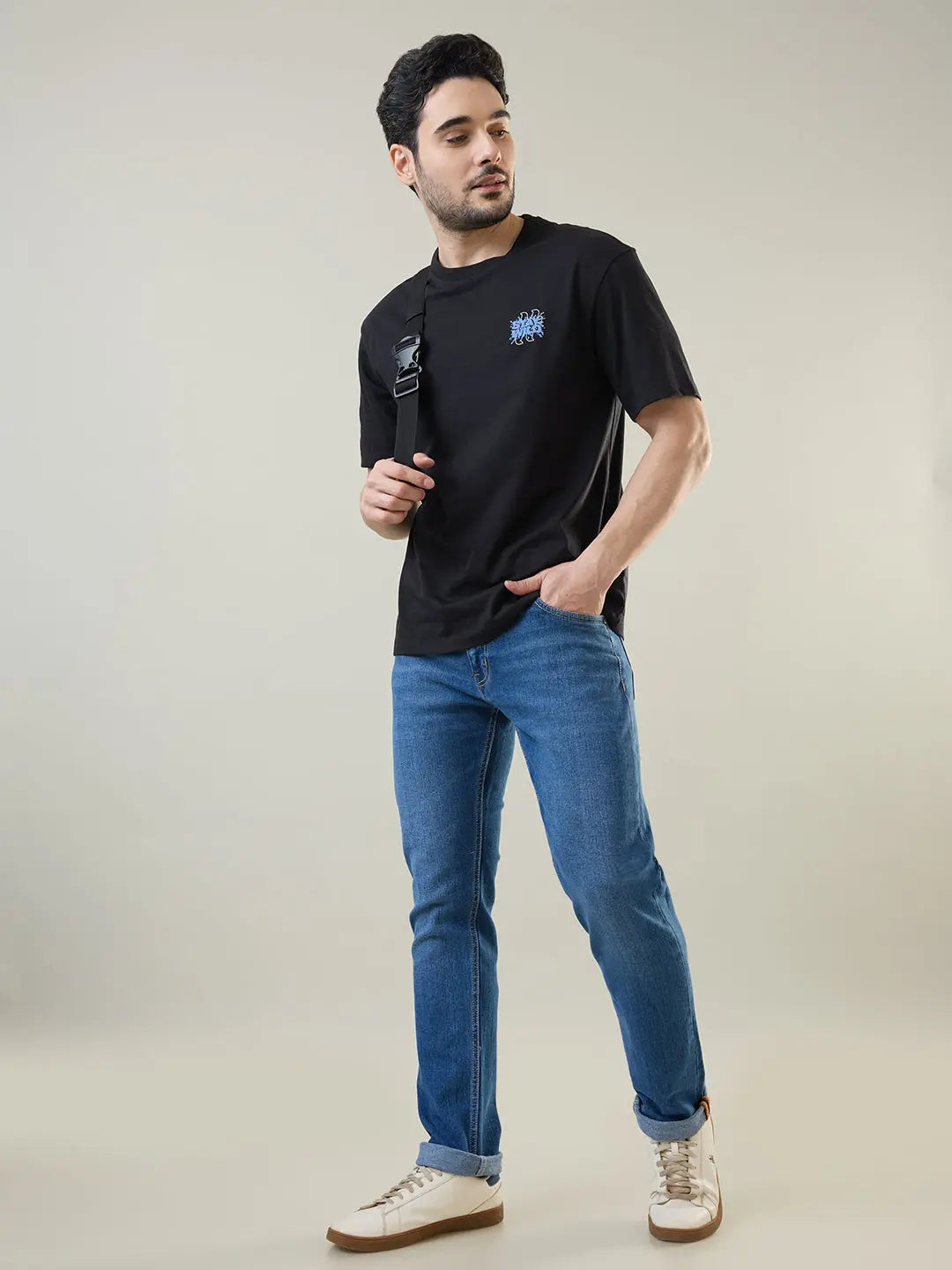 Medium Indigo Parker Slim Straight Jeans TIM PARIS