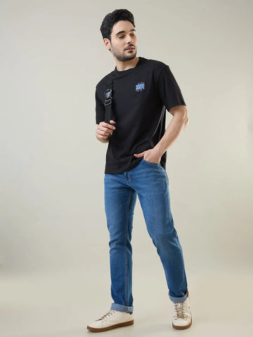 Medium Indigo Parker Slim Straight Jeans TIM PARIS