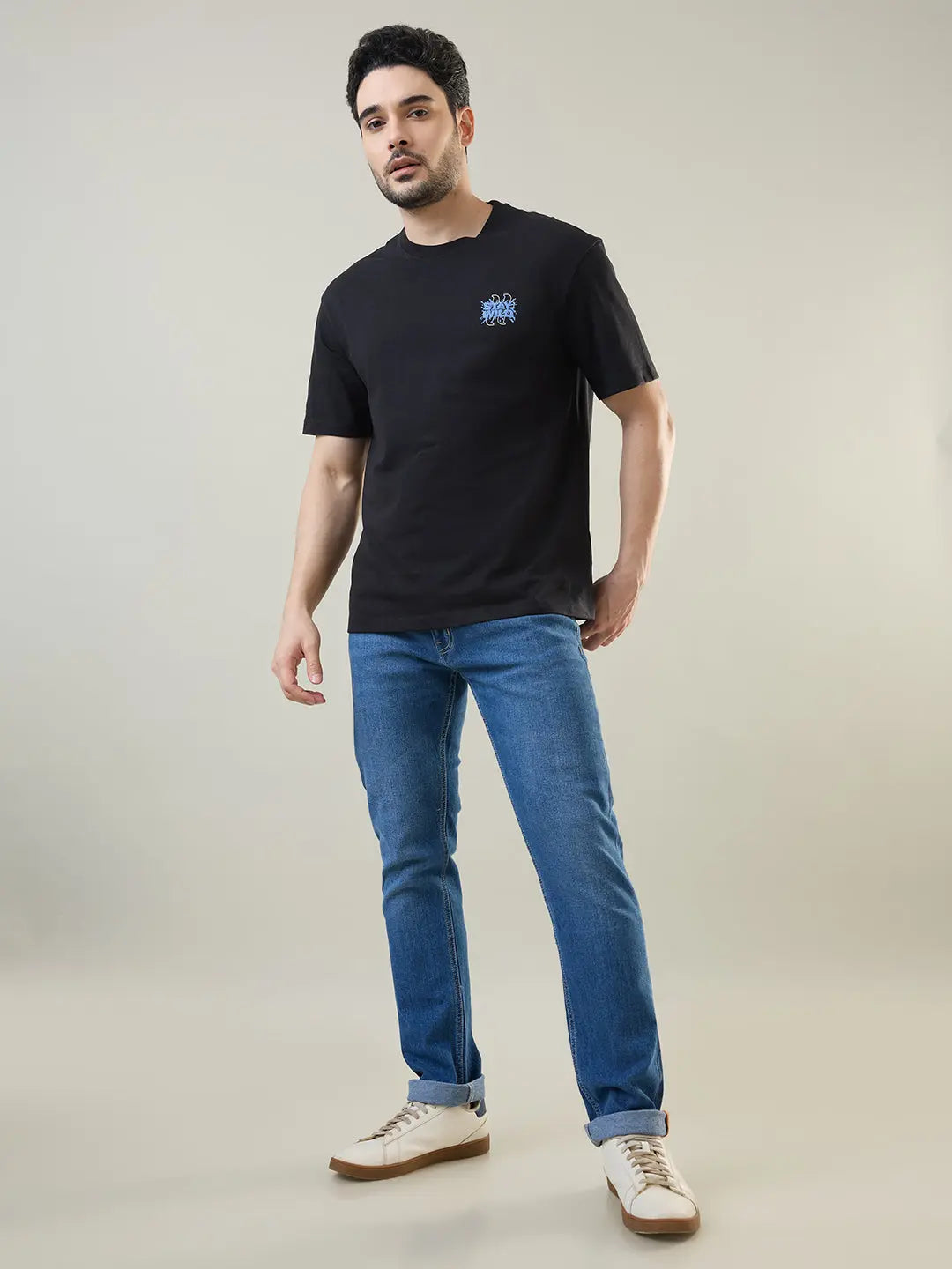 Medium Indigo Parker Slim Straight Jeans TIM PARIS