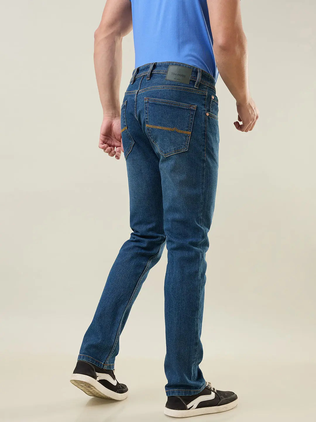 Medium Tint Parker Slim Straight Jeans TIM PARIS