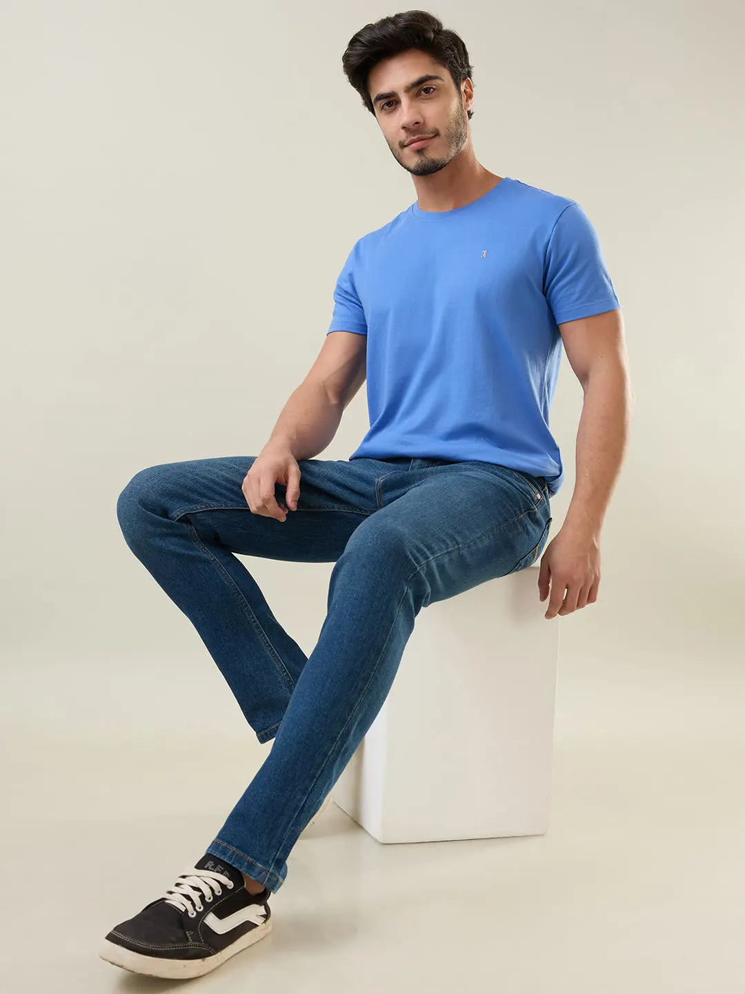 Medium Tint Parker Slim Straight Jeans TIM PARIS