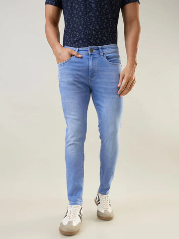 Light Indigo Kane Skinny Ankle Jeans Tim Paris