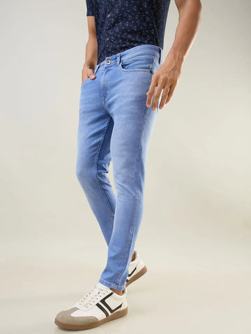 Light Indigo Kane Skinny Ankle Jeans Tim Paris