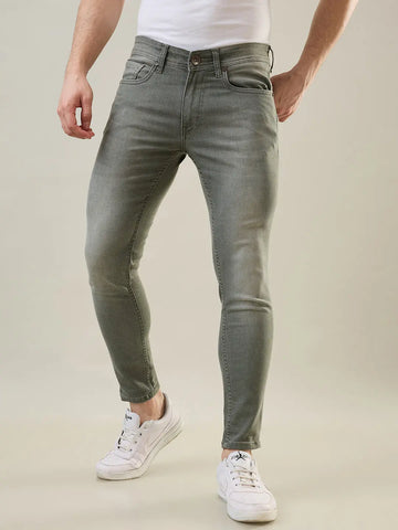 Tim Paris Jeans - Olive Green Ankle Fit Denim Tim Paris